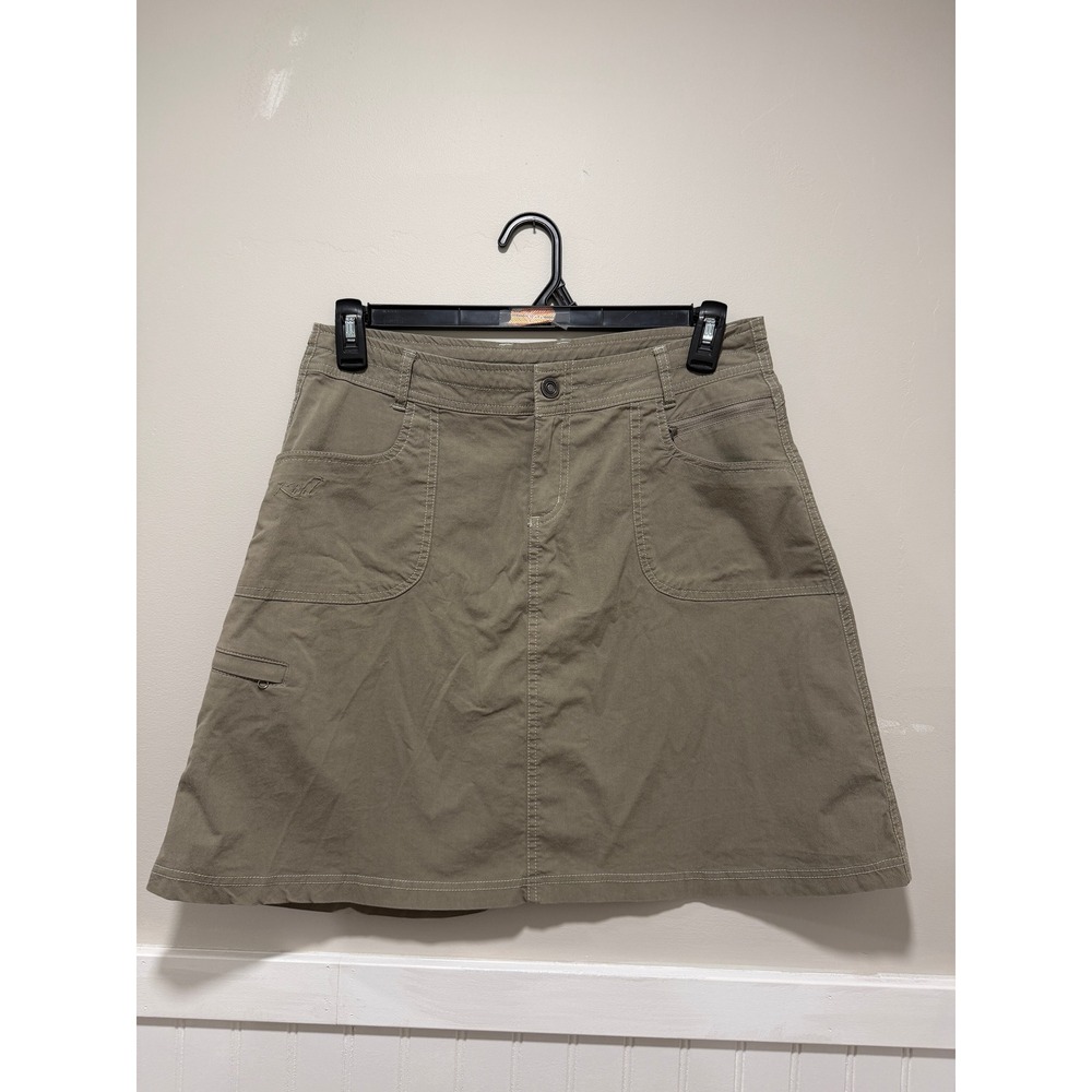 Kuhl A-line Skirt Sage Green Casual Women Size 10